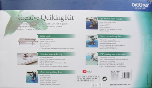 Brother creative quilting kit QKM1 exchange