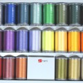 Brother embroidery thread, shiny, 22 colors