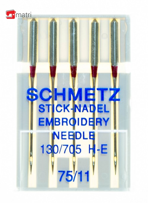 Schmetz Embroider needle 75 130/705 HE