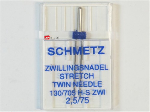 Schmetz Twin needle 2.5 / 75